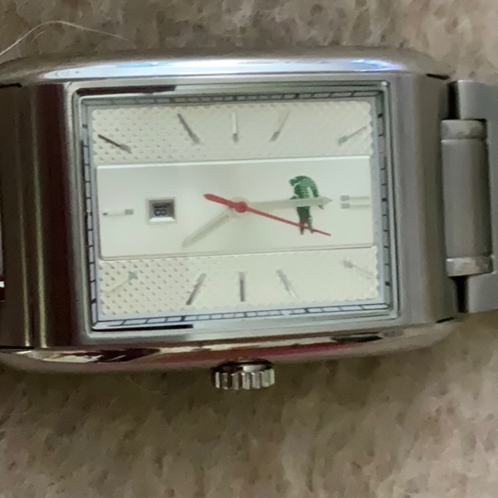 Lacoste mens stainless steel link watch